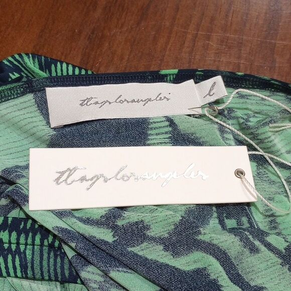 NEW! T-Bags Los Angeles Plunging Kimono Style Dress Beach Cover Up - L - Picture 8 of 9